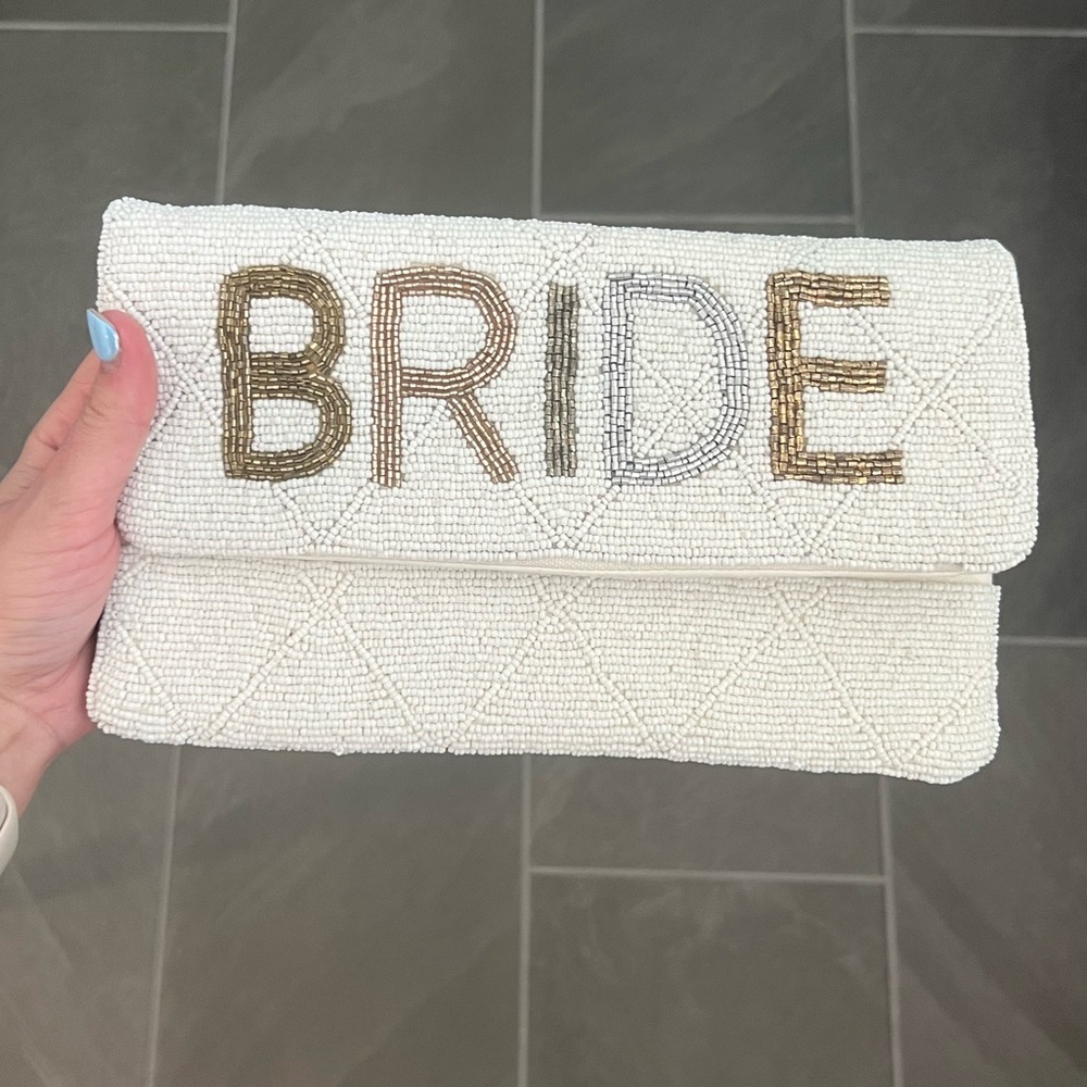 Beaded Bride Clutch